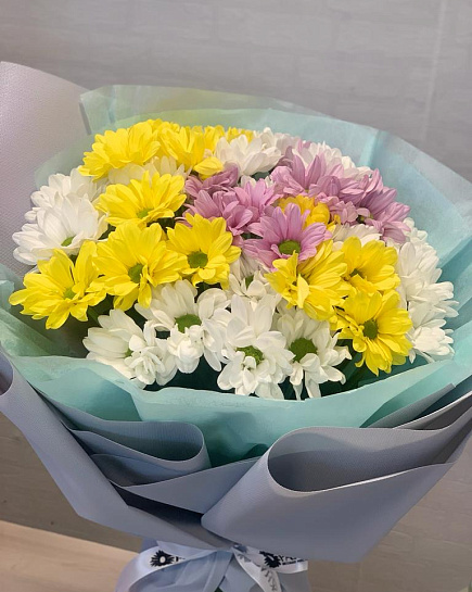Bouquet of Chrysanthemum mix flowers delivered to Almaty