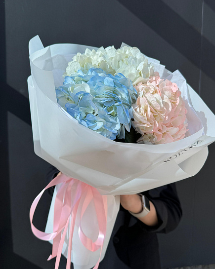 Bouquet of Mono bouquet with hydrangea flowers delivered to Astana