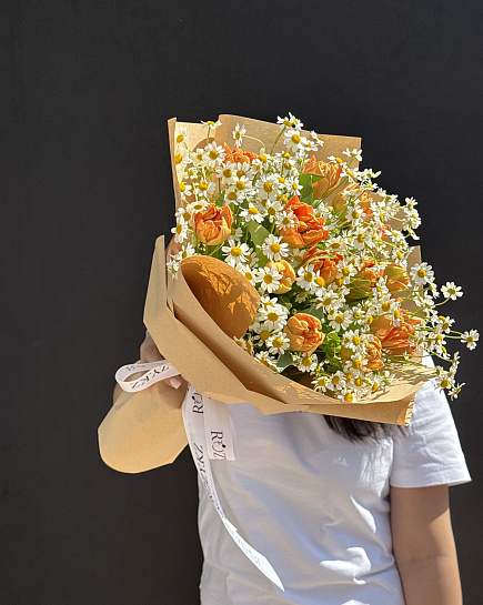 Assembled bouquet with delivery to Astana