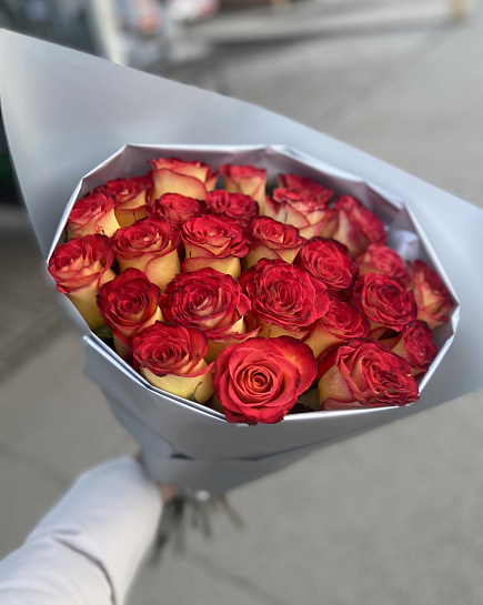 Bouquet of bright beams flowers delivered to Kostanay.