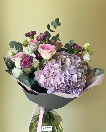 Сиреневое очарование с гортензией with delivery to Astana