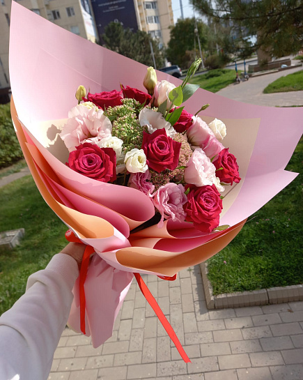 Букетная симфония цветов с доставкой по Алматы