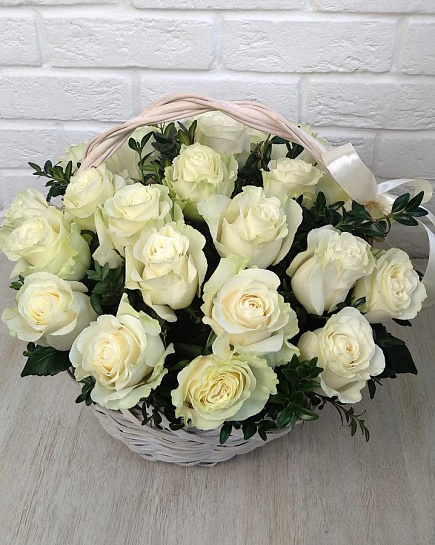 Bouquet of 25 roses flowers delivered to Almaty