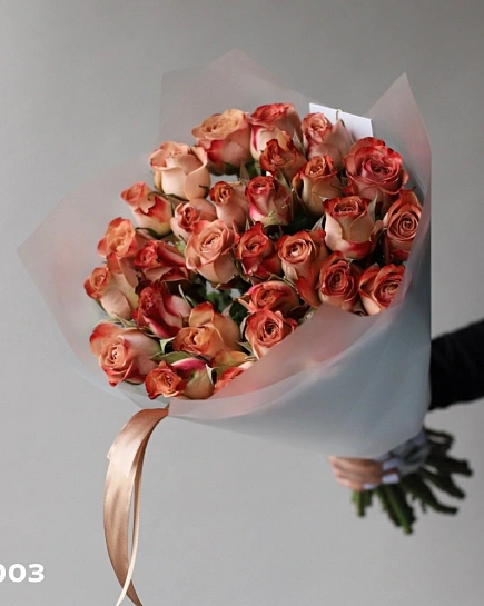 Bouquet of Bouquet of roses Cappuccino (29) flowers delivered to Shymkent