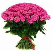 Букет 101 розовая голландская роза