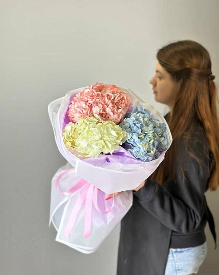 Bouquet of Bouquet of hydrangeas flowers delivered to Astana