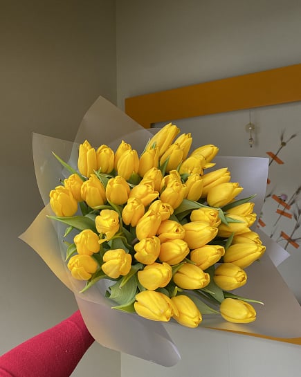 Солнечные тюльпаны с доставкой по Астане