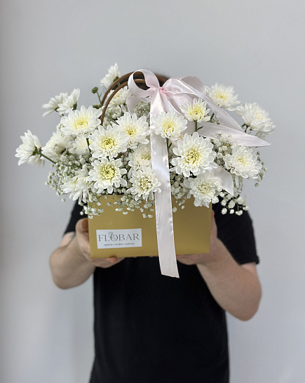Bouquet of chrysanthemum flowers delivered to Astana