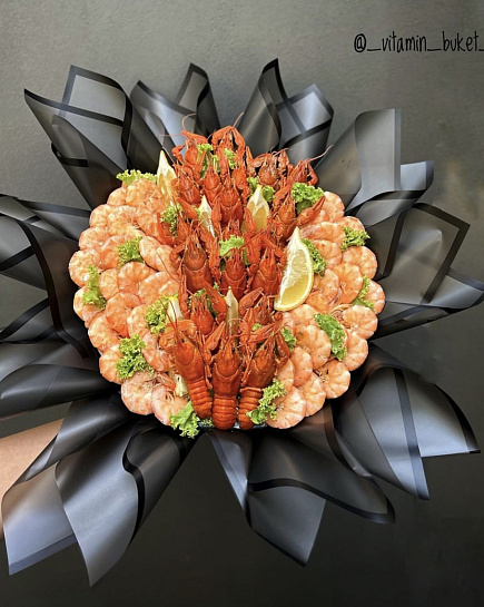 Men's seafood bouquet with delivery to Astana