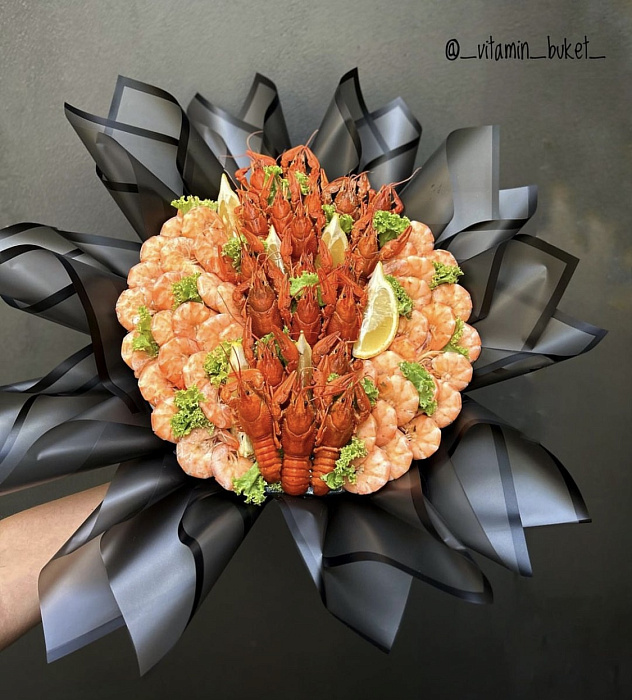 Men's seafood bouquet