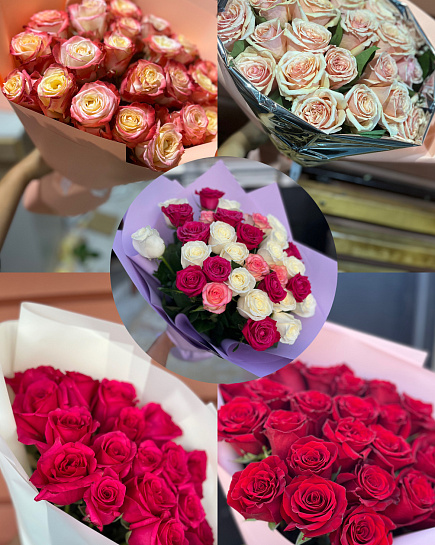 25 Dutch roses (SPECIAL) with delivery to Kostanay.