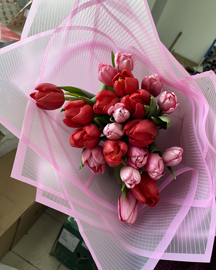 Bouquet of Mix tulips flowers delivered to Astana
