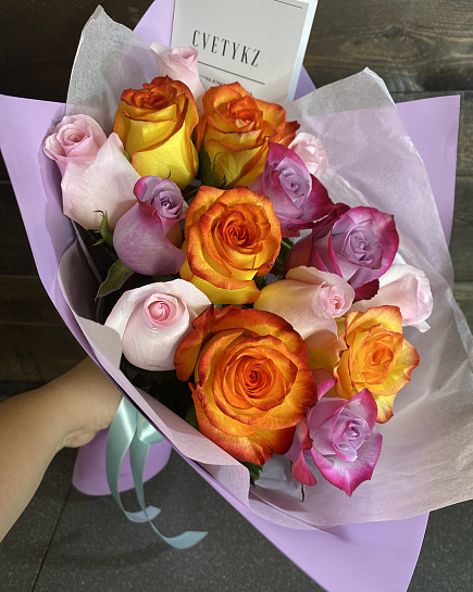 Bouquet of Bright Assorted flowers delivered to Ust-Kamenogorsk