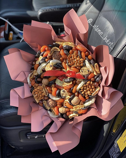 Dried fruit bouquet with nuts and honey with delivery to Astana