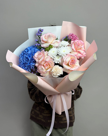 Bouquet of Luxurious garden flowers delivered to Astana