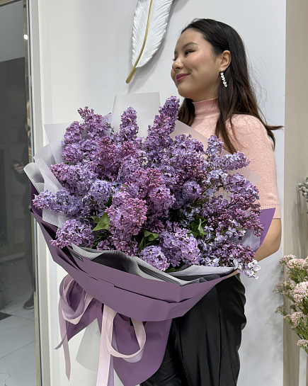 Bouquet of Lilac l flowers delivered to Almaty