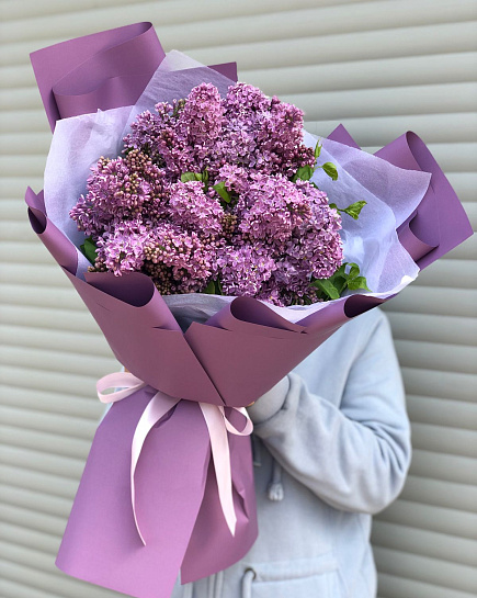 Bouquet of Lilac bouquet flowers delivered to Almaty