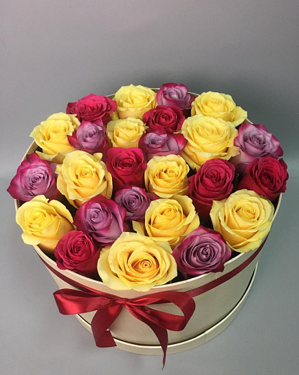 Bouquet of Mix in a box flowers delivered to Atyrau