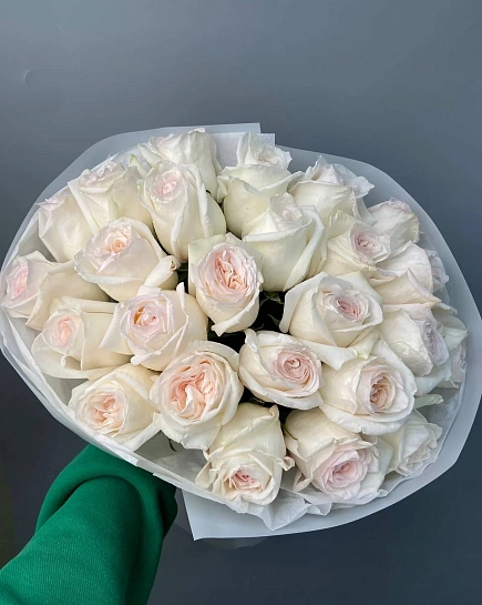 «White ohara» 25шт в букете с доставкой по Астане