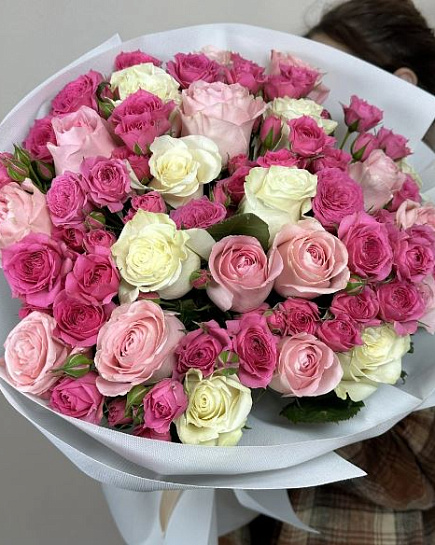 Bouquet Waltz of roses with delivery to Almaty