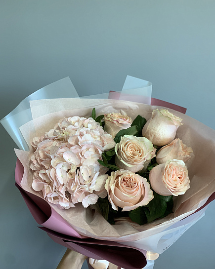 Assembled bouquet with delivery to Astana