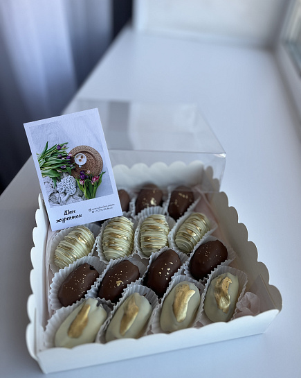 Bouquet of Dates in chocolate flowers delivered to Astana