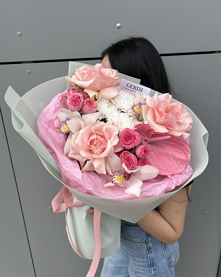 Assembled bouquet with delivery to Astana