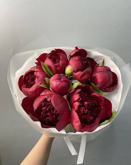 Red Charm Пионы  с доставкой по Астане