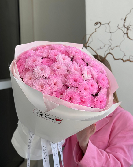Bouquet of 9 chrysanthemums with delivery to Astana