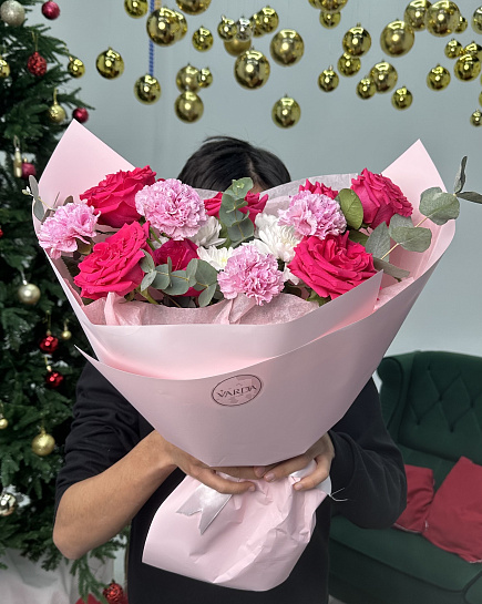 Bouquet of Pink bouquet flowers delivered to Astana