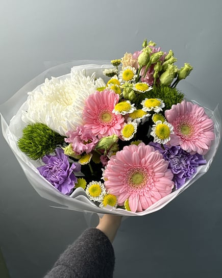 Цветочный микс «Весеннее настроение» с доставкой по Астане