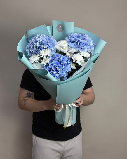 Bouquet of Bouquet with hydrangea flowers delivered to Astana