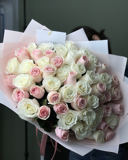 Bouquet of Gorgeous bouquet of 51 roses flowers delivered to Astana