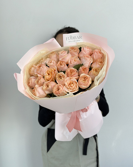 25 fragrant roses with delivery to Astana