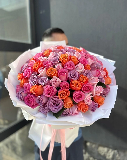 Букет из 101 розы с доставкой по Астане