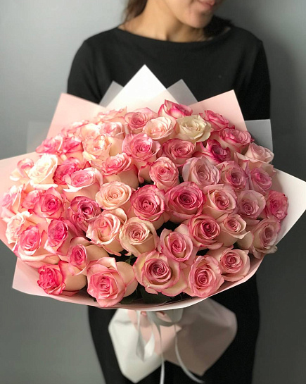 Bouquet of 51 roses (to the florist's taste) with delivery to Almaty