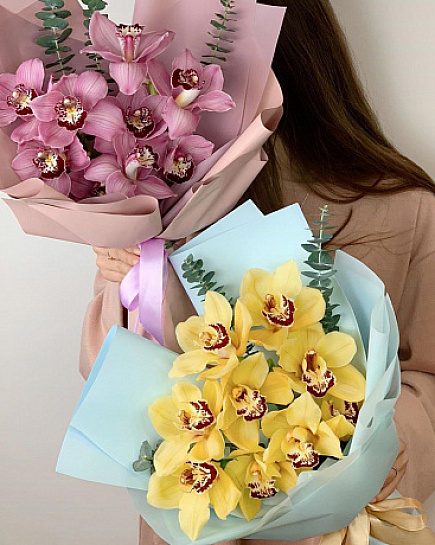 Bouquet of Magic forest of orchids flowers delivered to Astana