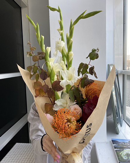 Assembled bouquet with delivery to Astana