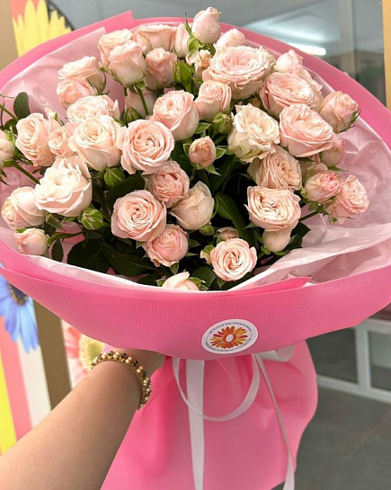 Букет из 10 кустовых роз в Алматы  с доставкой по Алматы