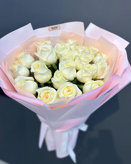 Bouquet of Snow-white tenderness M flowers delivered to Shymkent