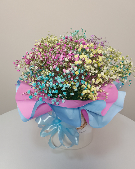 Bouquet of Rainbow cloud flowers delivered to Astana