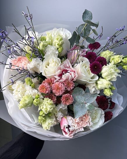 Цветочная палитра нежности с доставкой по Астане