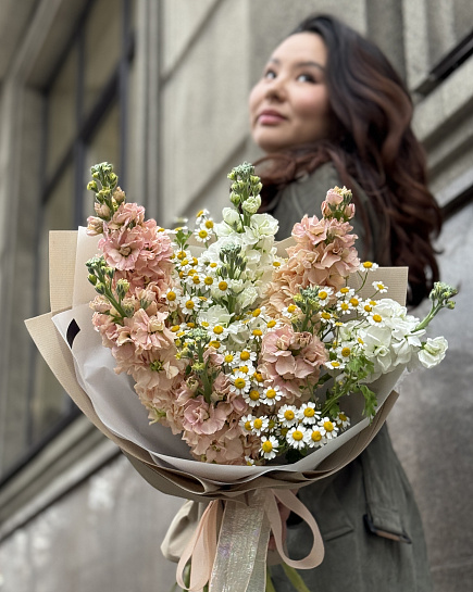 Bouquet of Spring Caprice flowers delivered to Almaty