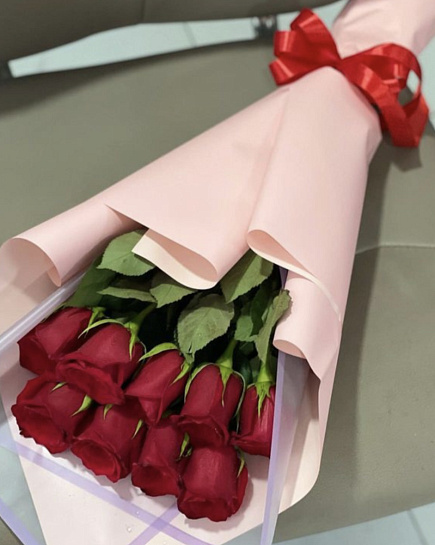 Bouquet of Bouquet of 9 roses flowers delivered to Uralsk