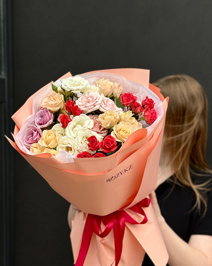 Bouquet of spray roses with delivery to Astana