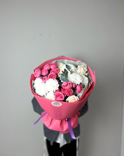 Mix bouquet with delivery to Astana