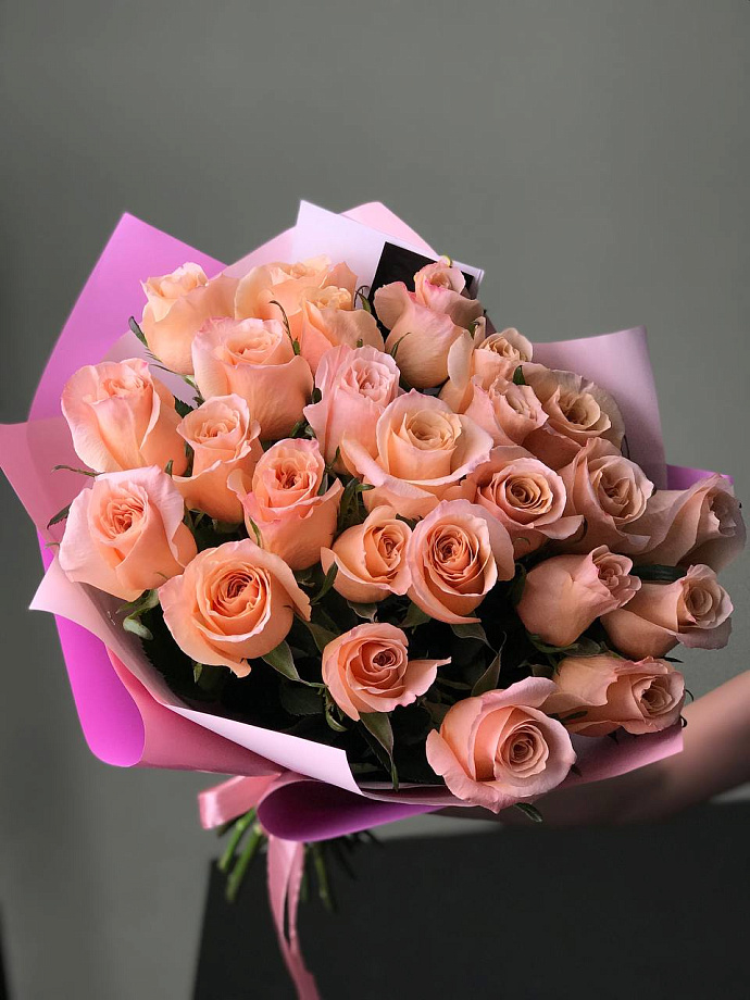 25 роз АКЦИЯ (оттенок на вкус флориста)