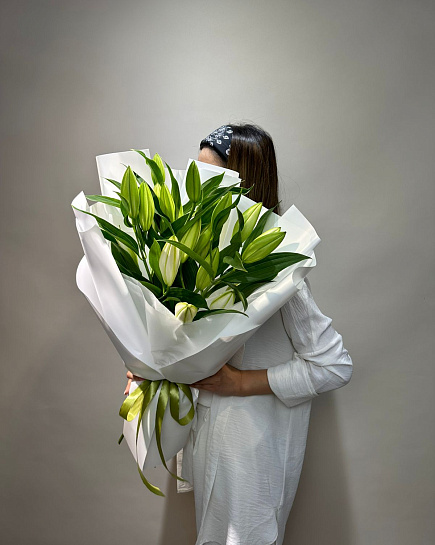 Bouquet of Lily flowers delivered to Astana