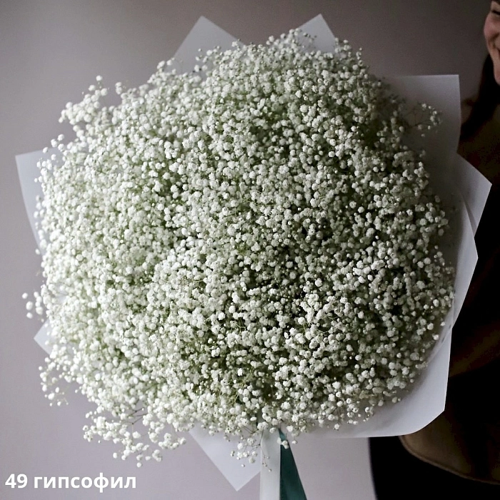 Bouquet of white gypsophila (49)