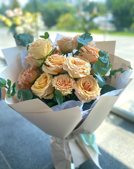 Букет летних роз с доставкой по Алматы